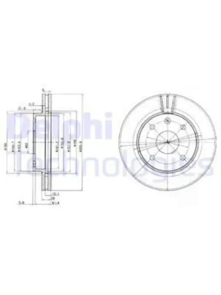 ON FREN DISKI HAVALI 4 BIJON 256MM LACETTI 05