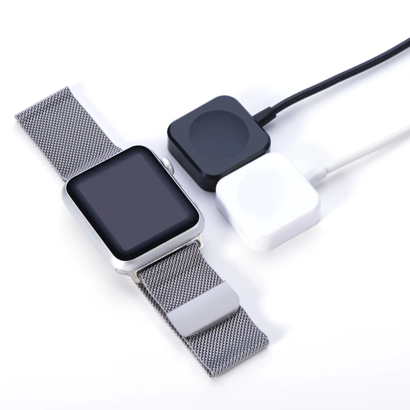 1 Metre Manyetik Hızlı Şarj Kablosu Apple Watch Serisi Ultra 8 7 6 SE 5 4 3 2 Siyah - 6