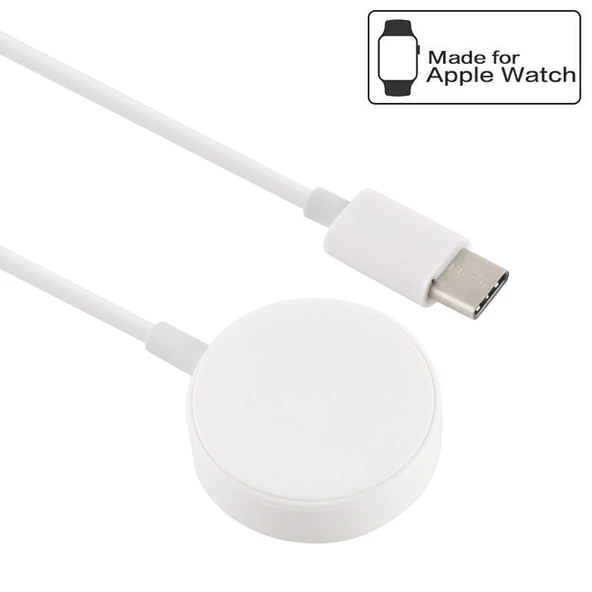 3 Metre Type-C Evrensel Taşınabilir Manyetik Kablosuz Şarj Cihazı Apple Watch Ultra Serisi ve Diğer Modeller İçin