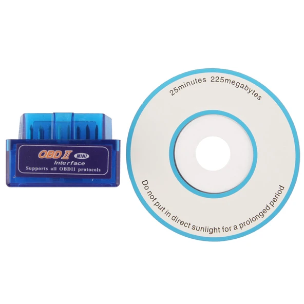 Mini Kablosuz OBDII ELM327B V1.5a Arıza Kodu Okuyucu Tarayıcı Mavi - 6