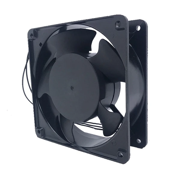 2123HSL 12038 DP200A 220V Fırçasız Soğutma Fanı Siyah - 2