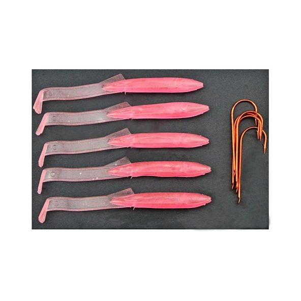 Sea Horse Glow 6,5cm 5 Li Paket Silikon Balık