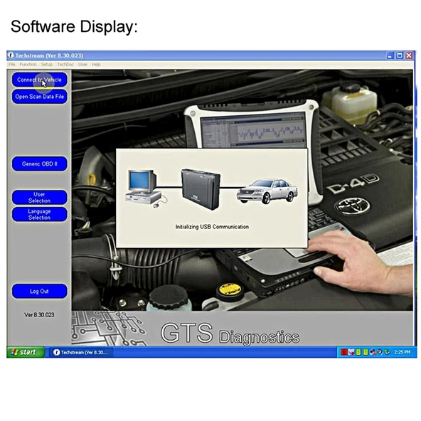 Toyota Mini VCI J2534 Teşhis Kablosu OBD OBDII Tarayıcı - 4