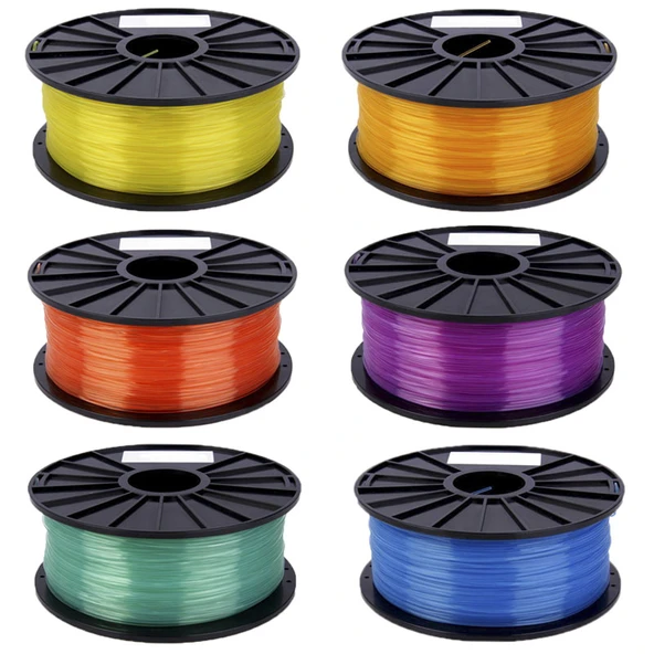 PLA 1.75 mm Şeffaf 3D Yazıcı Filamenti Sarı - 4
