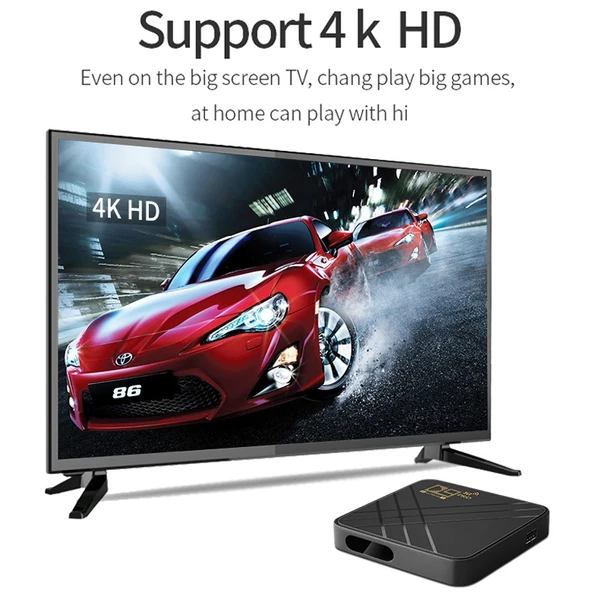 D9 PRO 4K HD Android TV Kutusu 8GB RAM 128GB Depolama 2.4G 5G WiFi EU Priz - 3