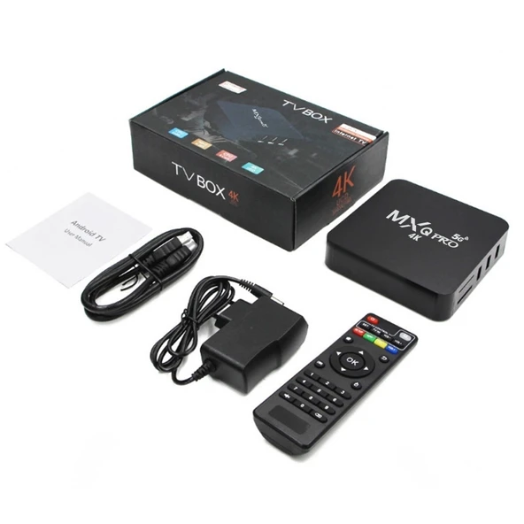 MXQ Pro 5G Full HD Medya Oynatıcı 1GB RAM 8GB Depolama RK30Board Dört Çekirdek Android 7.1 TV Kutusu Uzaktan Kumandalı UK Priz - 4