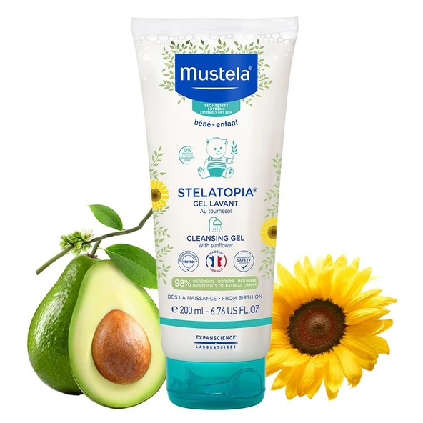 Mustela Stelatopia Cleansing Gel Şampuan 200 ml