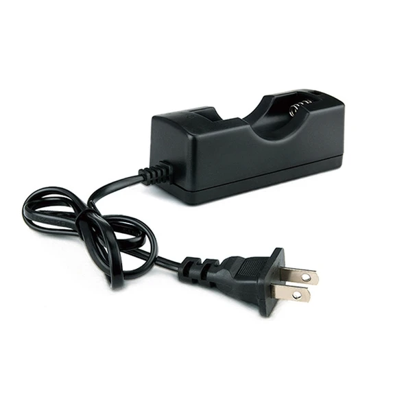 18650 Pil Şarj Cihazı 4.2V 650mA ABD Priz Siyah - 3