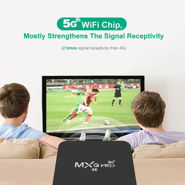 MXQ Pro 5G Full HD Medya Oynatıcı 1GB RAM 8GB Depolama RK30Board Dört Çekirdek Android 7.1 TV Kutusu Uzaktan Kumandalı UK Priz - 8