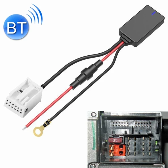 Volkswagen RCD310 RCD510 Ana Ünite 12 Pin Bluetooth Alıcı Adaptör