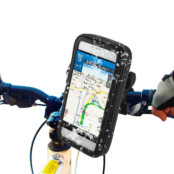 Bisiklet Montajlı Su Geçirmez Spor Çantası iPhone 6 Plus Uyumlu 170x90x28mm - 2