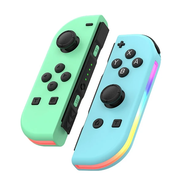 JOY 02 RGB Işıklı Bluetooth Oyun Kolu Yeşil Mavi Nintendo Switch Uyumlu