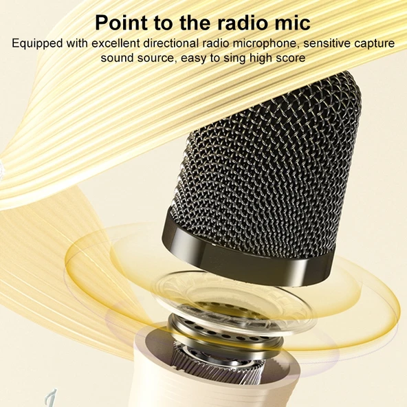 WK D43 Mini Karaoke Bluetooth Hoparlör Siyah - 2