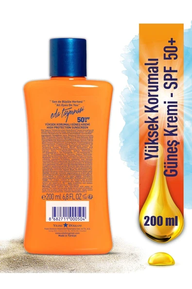 EDA TAŞPINAR YÜKSEK KORUMALI GÜNEŞ KREMİ SPF50+ - 200 ML - 2