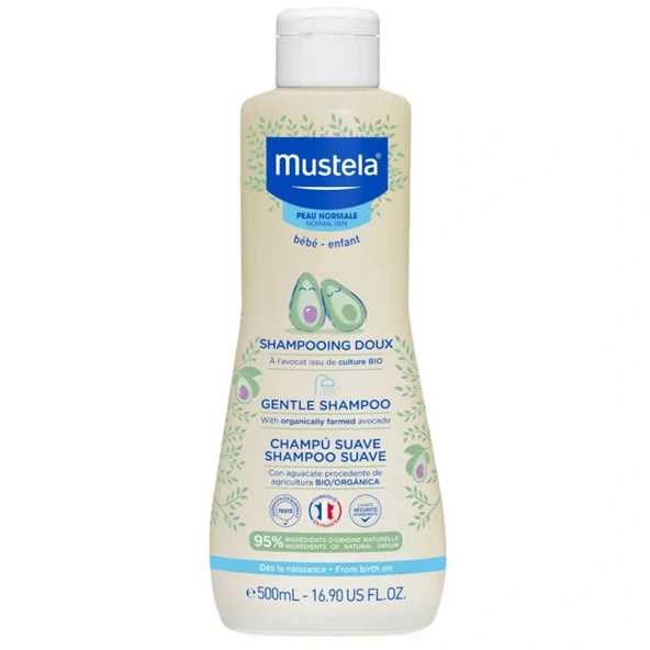 Mustela Gentle Shampoo Bebek Şampuan 500 ml ürün görseli 1