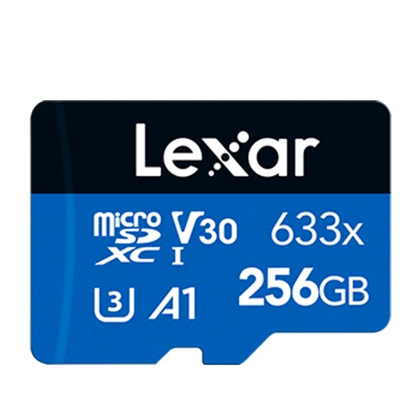 Lexar 633x 256GB Yüksek Hızlı Mobil Telefon Kamera Hafıza TF Kartı