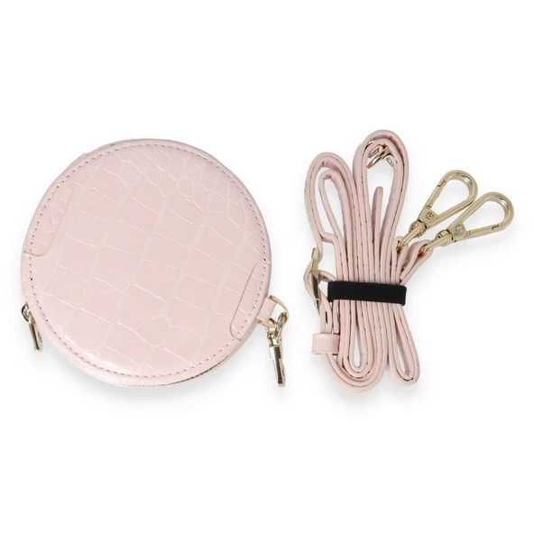 İPhone 11 Uyumlu 3 Parça Çanta Cüzdan Askılık Set Kılıf - 4