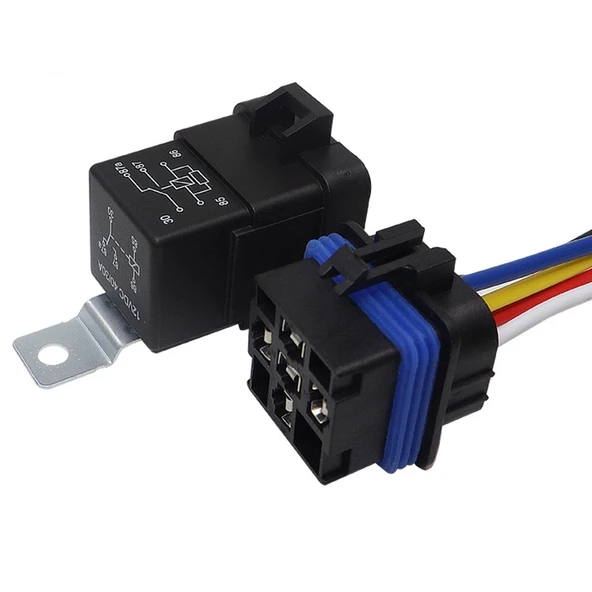 12V 5 Pin Su Geçirmez Entegre Otomotiv Rölesi Braketli - 3