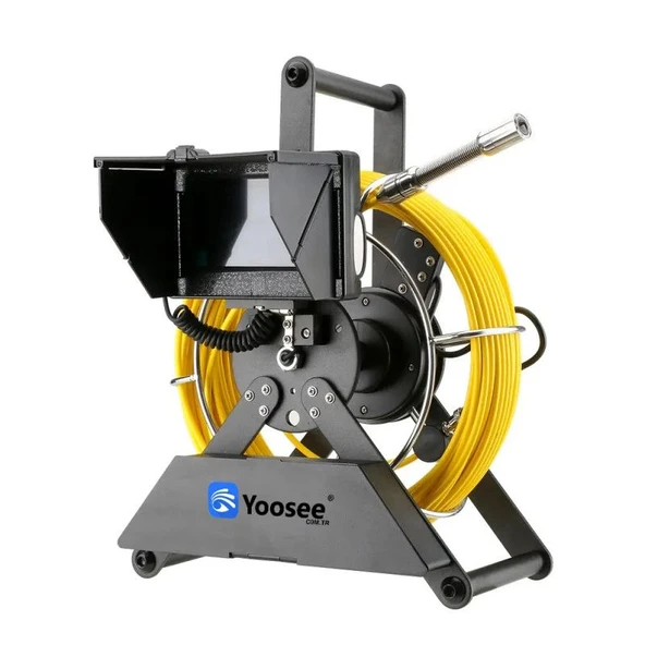 YOOSEE Tesisat Ustalarının Yeni Gözleri-Bataryalı,30metre Sarı Sert Kablolu 23mm Pis Su Kamerası