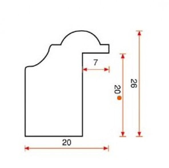 Nsp Amerikan Kapı Cam Çıtası Kavisli Ahşap 71cm - 2