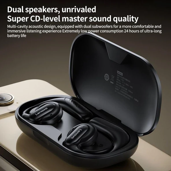 Lenovo TC3402 Beyaz Kablosuz Bluetooth 5.3 Kulaklık Çift Hoparlör 360 Surround Ses - 2