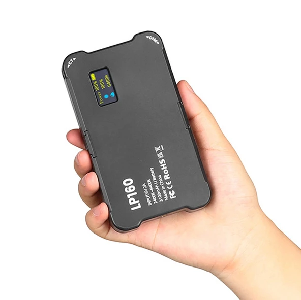 LP160 180 LED Kare Cep Dolgu Işığı Çift Renk Sıcaklığı Taşınabilir Telefon DSLR Bilgisayar Fotoğrafçılık Işığı - 3