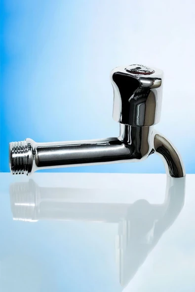 Beyazsu Uzun Musluk Süzgeçli Tuvalet Bahçe Lavabo Musluğu Ara Musluk - 4