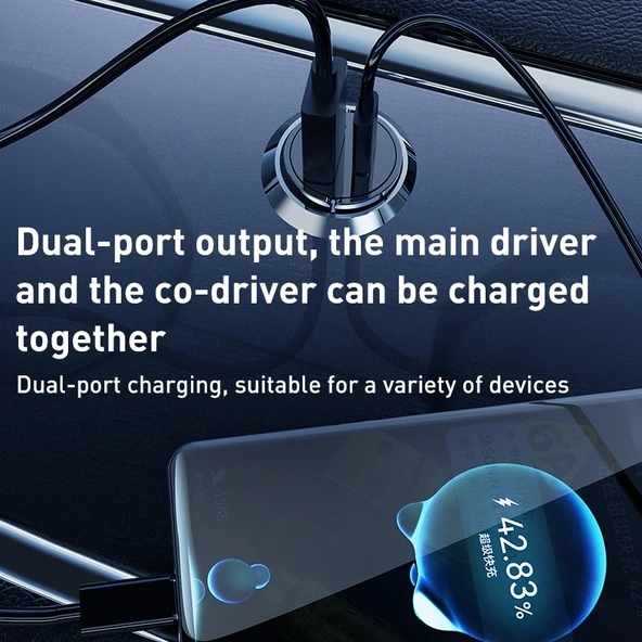 WK WP C38 Mini PD20W USB ve Type C Araç Şarj Cihazı - 5