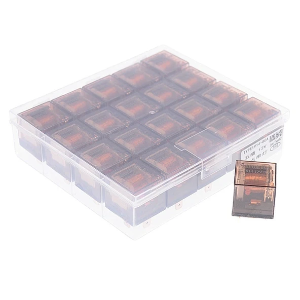 12V 4 Fişli 100A Gösterge Işıklı Otomotiv Rölesi 5'li Set - 6