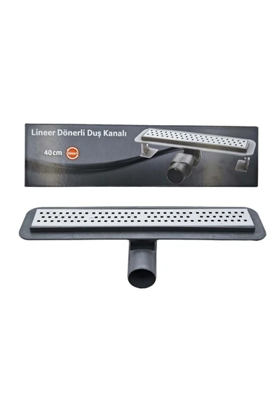 LİNEER Lineer Duş Kanalı 40 Cm 360° Es Sifonlu - Yer Süzgeci - Koku Yapmaz Slt1004004