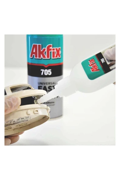 Akfix 705 Hızlı Yapıştırıcı 400 ml 100 gr Ayakkabı, Metal, Deri, Ahşap, Plastik Japon Yapıştırıcısı - 7