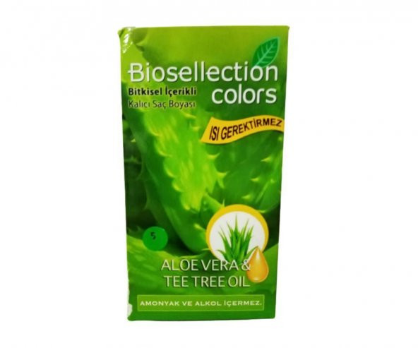 Biosellection Bitkisel İçerikli Kalıcı Saç Boyası No:5