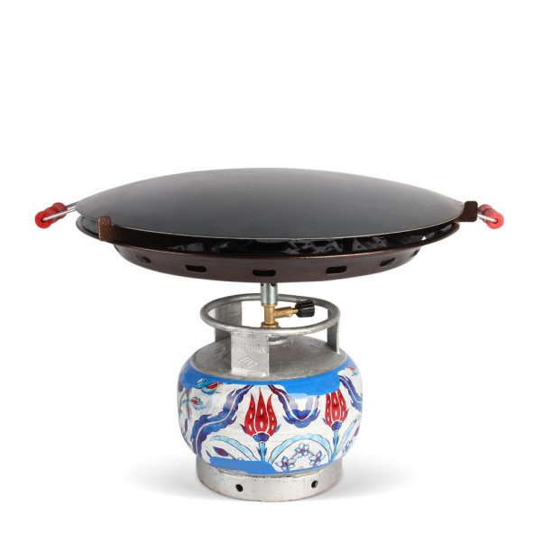 Portatif Tüplü Sac Kavurma Gözleme Ekmek Yufka Sacı 45cm - 2