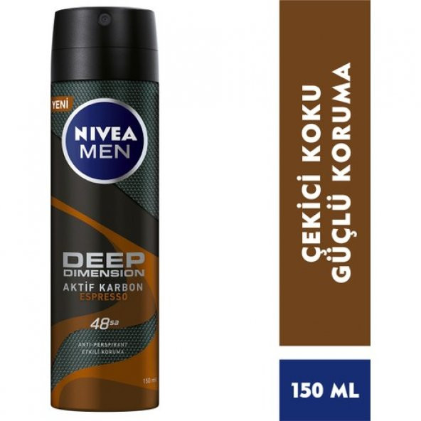 Nivea Nıvea Deep Dimension Espresso Deodorant Erkek 150 ml