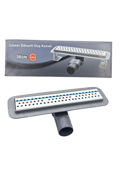 LİNEER Duş Kanalı Yer Süzgeci Lineer Dönerli 30 cm