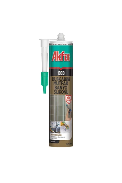 Akfix 100d Duşakabin Silikonu Şeffaf %100 Su Geçirmez