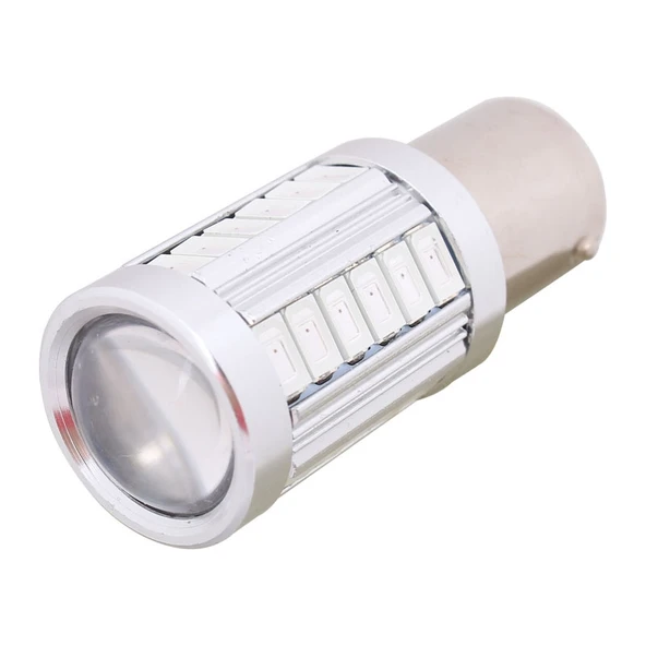 2li 1156 BA15S 16.5W 1155LM 33 LED SMD 5630 Kırmızı Araç Fren Lambası Ampulü DC12V - 2