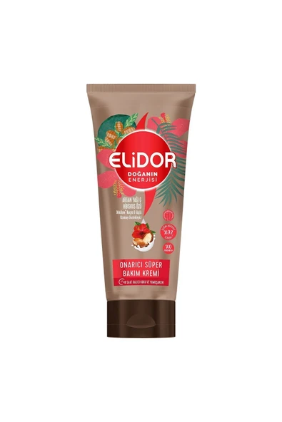 ELİDOR DOĞANIN ENERJİSİ ONARICI SÜPER SAÇ BAKIM KREMİ ARGAN YAĞI VE HİBİSKUS ÖZÜ 170 ML