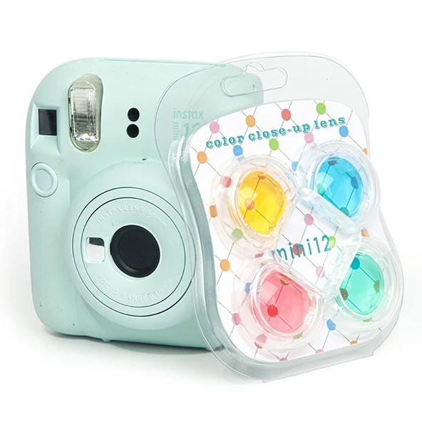 Fujifilm Instax Mini 12 Uyumlu 4'ü 1 Arada Renkli Kamera Filtresi - 2