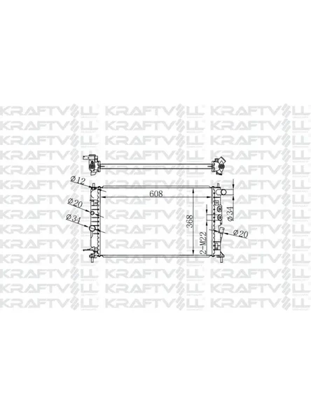 MOTOR SU RADYATORU M.T VECTRA B X25XE (608*368*16) BRAZING (MT)