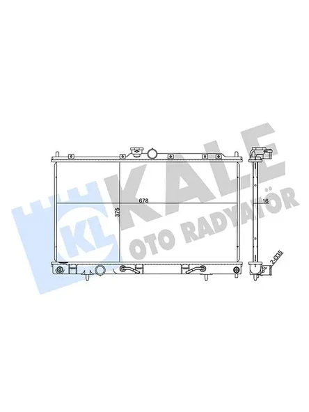 MOTOR SU RADYATORU MITSUBISHI LANCER 0307 MANUEL (680X375X16)