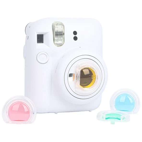 Fujifilm Instax Mini 12 Uyumlu 4'ü 1 Arada Renkli Kamera Filtresi - 3