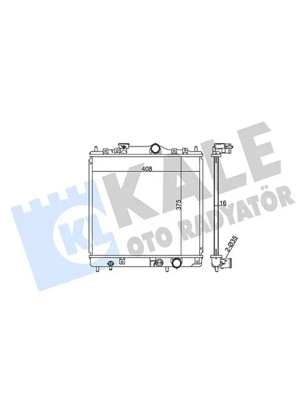 MOTOR SU RADYATORU MITSUBISHI COLT LANCER 1990 1995 MANUEL VITES (375X408X16)