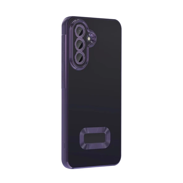 Galaxy A56 Kılıf Kamera Korumalı Logo Gösteren Zore Omega Kapak - 7