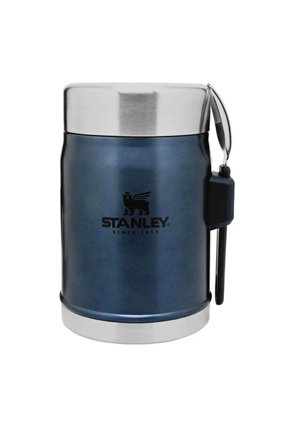 Stanley Klasik Paslanmaz Çelik Lacivert Yemek Termosu Kaşıklı 0,40 LT - 4