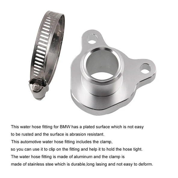 BMW 335i Araba Su Hortumu Bağlantı Adaptörü Kelepçeli Gri 28mm - 6