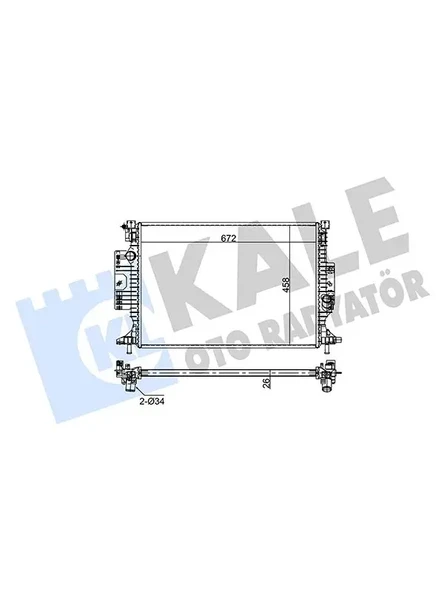 MOTOR SU RADYATORU FORD  GRAND C MAX 11 FOCUS III 11  KUGA II 14 (AT MT) [26mm] 1.5 ECOBOOST 2.0