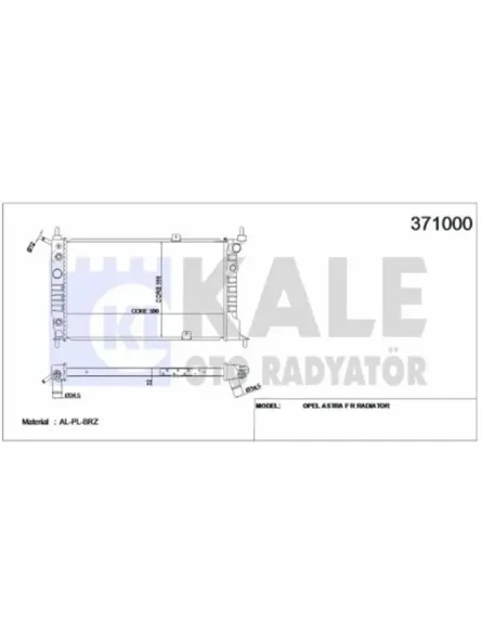 MOTOR SU RADYATORU (BRAZING) KLIMALI A,T ASTRA F X16XEL
