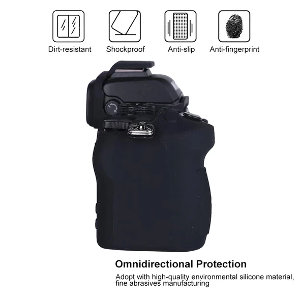 Nikon Z50 Siyah Yumuşak Silikon Koruyucu Kılıf - 4