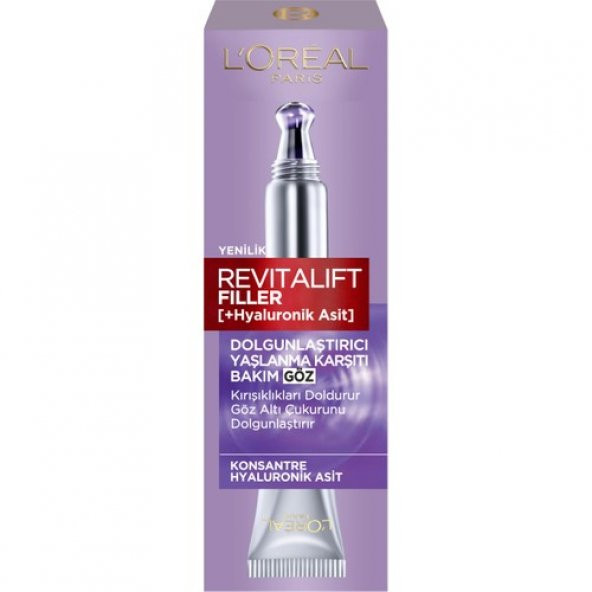 LOreal Paris Revitalift Filler Dolgunlaştırıcı Yaşlanma Karşıtı Göz Bakım Kremi 15ml -Hyaluronik Asit - 3